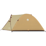 Coleman Darwin 3 Plus Summer, Tienda de campaña beige/Rojo oscuro