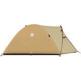 Coleman Darwin 3 Plus Summer, Tienda de campaña beige/Rojo oscuro
