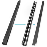 Digitus DN-19 ORG-42U-B, Guía para cable negro