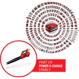EINHELL GE-LB 36/210 Li E-Solo aspiradora de hojas 210 kmh Negro, Rojo, Soplador de hojas rojo/Negro, Soplador manual, 210 kmh, Negro, Rojo, Eléctrico