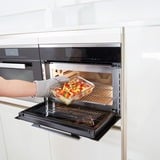 Emsa CLIP & CLOSE N10411 Rectangular Caja 2 L Transparente 1 pieza(s) transparente/Rojo, Caja, Rectangular, 2 L, Transparente, Vidrio, 420 °C