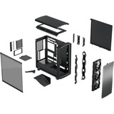 Fractal Design Summit Ambience Blackout TG Light Tint, Cajas de torre negro/Madera