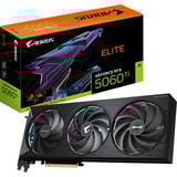GIGABYTE AORUS GeForce RTX 5060 Ti ELITE 16G Tarjeta Gráfica – 16 GB GDDR7, 128 bits, PCI-E 5.0, 2722 MHz Frecuencia del núcleo, 3 x DisplayPort, 1 x HDMI, GV-N506TAORUS E-16GD 128 bits, PCI-E 5.0, 2722 MHz Frecuencia del núcleo, 3 x DisplayPort, 1 x HDMI, GV-N506TAORUS E-16GD, GeForce RTX 5060 Ti, 16 GB, GDDR7, 128 bit, 7680 x 4320 Pixeles, PCI Express x16 5.0