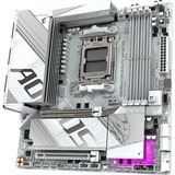 GIGABYTE B850M AORUS ELITE WIFI6E ICE Placa Base - Procesadores AMD Ryzen Serie 9000, 12+2+1 fases VRM digitales, hasta 8200MHz DDR5 (OC), 1xPCIe 5.0 + 1xPCIe 4.0 M.2, LAN 2.5, WIFI 7, USB 3.2 Gen 2 plateado/blanco, 12+2+1 fases VRM digitales, hasta 8200MHz DDR5 (OC), 1xPCIe 5.0 + 1xPCIe 4.0 M.2, LAN 2.5, WIFI 7, USB 3.2 Gen 2, AMD, Zócalo AM5, AMD Ryzen 7000 Series, AMD Ryzen 8000 Series, AMD Ryzen 9000 Series, Zócalo AM5, DDR5-SDRAM, 256 GB