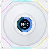 Lian Li UNI FAN TL120 LCD, Ventilador blanco, Reverse Blade, 124 mm