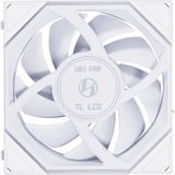 Lian Li UNI FAN TL120 LCD, Ventilador blanco, Reverse Blade, 124 mm