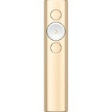 Logitech 910-004862 apuntador inalámbricos Bluetooth/RF Oro, Presentador dorado, Bluetooth/RF, USB, 30 m, Oro