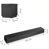 Medion Life S61022 Barra de sonido Dolby Atmos negro