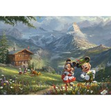 Schmidt Spiele Thomas Kinkade Studios: Disney - Mickey & Minnie en los Alpes, Puzzle 
