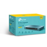 TP-Link LS108G No administrado Gigabit Ethernet (10/100/1000) Azul, Interruptor/Conmutador azul, No administrado, Gigabit Ethernet (10/100/1000)