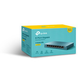 TP-Link LS108G switch No administrado Gigabit Ethernet (10/100/1000) Azul, Interruptor/Conmutador azul, No administrado, Gigabit Ethernet (10/100/1000)