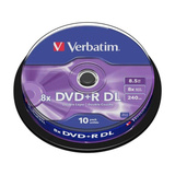 Verbatim VB-DPD55S1 Dvds en blanco, DVDs vírgenes DVD+R DL, 120 mm, Eje, 10 pieza(s), 8,5 GB