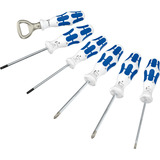 Wera 350/355/335/367 Set de destornilladores edición especial "Delfter Blau", 6 piezas blanco/Azul
