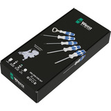 Wera 350/355/335/367 Set de destornilladores edición especial "Delfter Blau", 6 piezas blanco/Azul