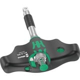 Wera 411 A RA Destornillador adaptador de mango transversal con función de carraca negro/Verde