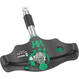 Wera 411 A RA Destornillador adaptador de mango transversal con función de carraca negro/Verde