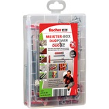 fischer Caja Meister DUOPOWER / DUOTEC, Pasador gris claro/Rojo