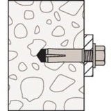 fischer EA II M6 R, Pasador acero fino