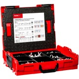 fischer L-BOXX 102 Elektro, Pasador gris claro/Rojo