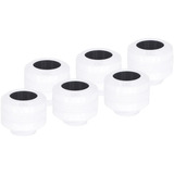 Alphacool Eiszapfen PRO 13mm HardTube Conector roscado G1/4 - Blanco, Conexión blanco/Negro