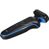 Braun Series 5 52-B7000cc Máquina de afeitar de láminas Recortadora Negro negro/Azul, Máquina de afeitar de láminas, Negro, EasyClean, Botones, LED, Batería