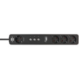 Brennenstuhl Regleta Connect Ecolor WLAN 4 tomas blanco/Negro