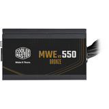 Cooler Master MWE BRONZE 550 V3 230V, Fuente de alimentación de PC negro