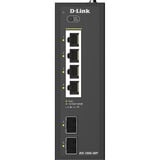 D-Link DIS-100G-06P switch No administrado L2 Gigabit Ethernet (10/100/1000) Energía sobre Ethernet (PoE) DIN rail Negro, Interruptor/Conmutador No administrado, L2, Gigabit Ethernet (10/100/1000), Energía sobre Ethernet (PoE), DIN rail