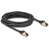 DeLOCK Cable de red RJ-45 Cat.6a S/FTP, con cable en bruto Cat.7 negro