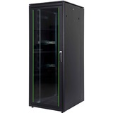 Digitus Armario de red de la serie Unique - 800 x 1000 mm (an. x pr.), Armario IT negro, Rack o bastidor independiente, 42U, 800 kg, Bloqueo del teclado, Negro