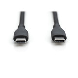 Digitus Cable de conexión de silicona USB 2.0 USB-C > USB-C negro