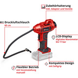EINHELL Juego de máquinas profesional TP-CW 18/260 + CE-CC 18 Kit, Tornillo de percusión rojo/Negro