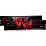 G.Skill Aegis F4-2666C19D-32GIS módulo de memoria 32 GB 2 x 16 GB DDR4 2666 MHz, Memoria RAM negro/Rojo, 32 GB, 2 x 16 GB, DDR4, 2666 MHz, 288-pin DIMM