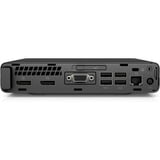 HP EliteDesk 800 G5 MP Reacondicionado, Mini-PC  negro/Plateado