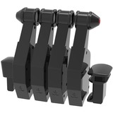 Honeycomb Aeronautical Throttle Pack für Airbus A319 - A380, Palancas de empuje negro
