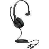 Jabra 25089-899-799, Auriculares con micrófono negro