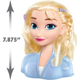 Just Play Disney Frozen 2 Básico Cabeza de Estilismo Elsa, Cabeza de maquillaje y peluquería 