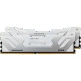 Kingston FURY FURY 48GB 8400MT/s DDR5 CL40 CUDIMM (Kit of 2) Renegade White XMP, Memoria RAM plateado/Negro, 48 GB, 2 x 24 GB, DDR5, 288-pin DIMM