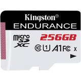 Kingston SDCE/256GB memoria flash MicroSDXC UHS-I Clase 10, Tarjeta de memoria blanco/Negro, 256 GB, MicroSDXC, Clase 10, UHS-I, 95 MB/s, 45 MB/s