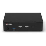 Lindy 39312 interruptor KVM Negro, Switch KVM negro, 7680 x 4320 Pixeles, 4K Ultra HD, Negro