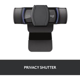 Logitech 960-001252 cámara web 1920 x 1080 Pixeles USB Negro, Webcam negro, 1920 x 1080 Pixeles, Full HD, 30 pps, 720p, 1080p, Tapa de privacidad, 78°