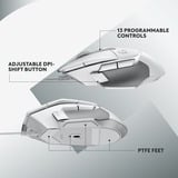 Logitech G502 X, Ratones para gaming blanco