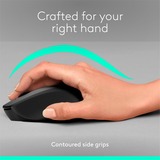 Logitech M330 SILENT PLUS, Ratón negro, mano derecha, Mecánico, RF inalámbrico, 1000 DPI, Negro