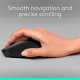 Logitech M330 SILENT PLUS, Ratón negro, mano derecha, Mecánico, RF inalámbrico, 1000 DPI, Negro