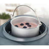 Medion LIFE Máquina de helados MD 10169, Heladera negro/Acero fino