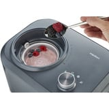 Medion LIFE Máquina de helados MD 10169, Heladera negro/Acero fino