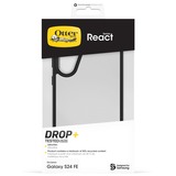 Otterbox React, Funda para teléfono móvil transparente/Negro
