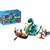 PLAYMOBIL Historia Vikingos con monstruo marino, Juegos de construcción 