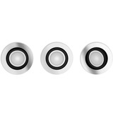 Philips Hue White Ambiance Milliskin foco empotrable paquete de 3, Luz de LED plateado