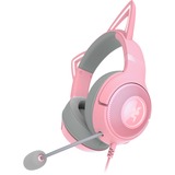 Razer Kraken Kitty V2, Auriculares para gaming rosa neón